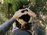 Deep Throat Blowjob Babes Outdoors