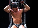 Hunk Sub Chained And Bound By His Master