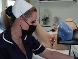 Traditional Nurse Administers Female Patient Electro Shock