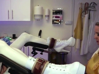 Latex Nurse Gives Sounding Catheterisation And Anal