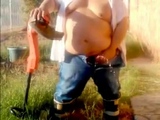 Chubby Gay Man Masturbates and Makes a Delicious Mess