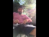 Outdoor Masturbation He Strokes It in the Garden
