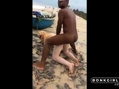 Beach Dick-Taking Turns by Amateurs Outdoors